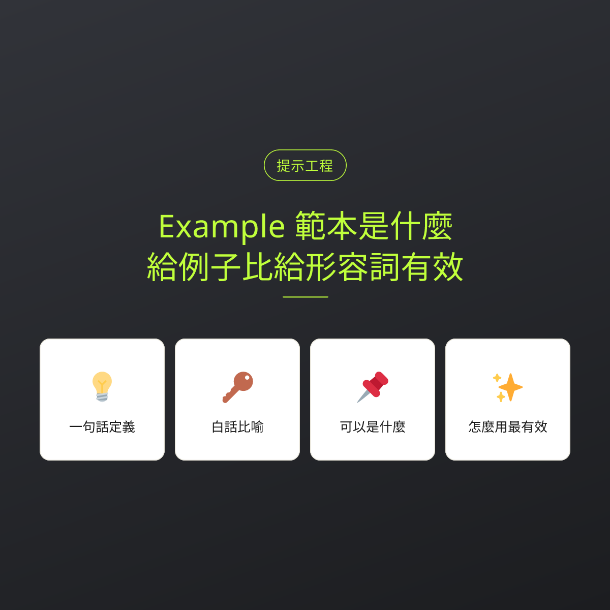 Example 範本是什麼？給例子比給形容詞有效：文章重點卡