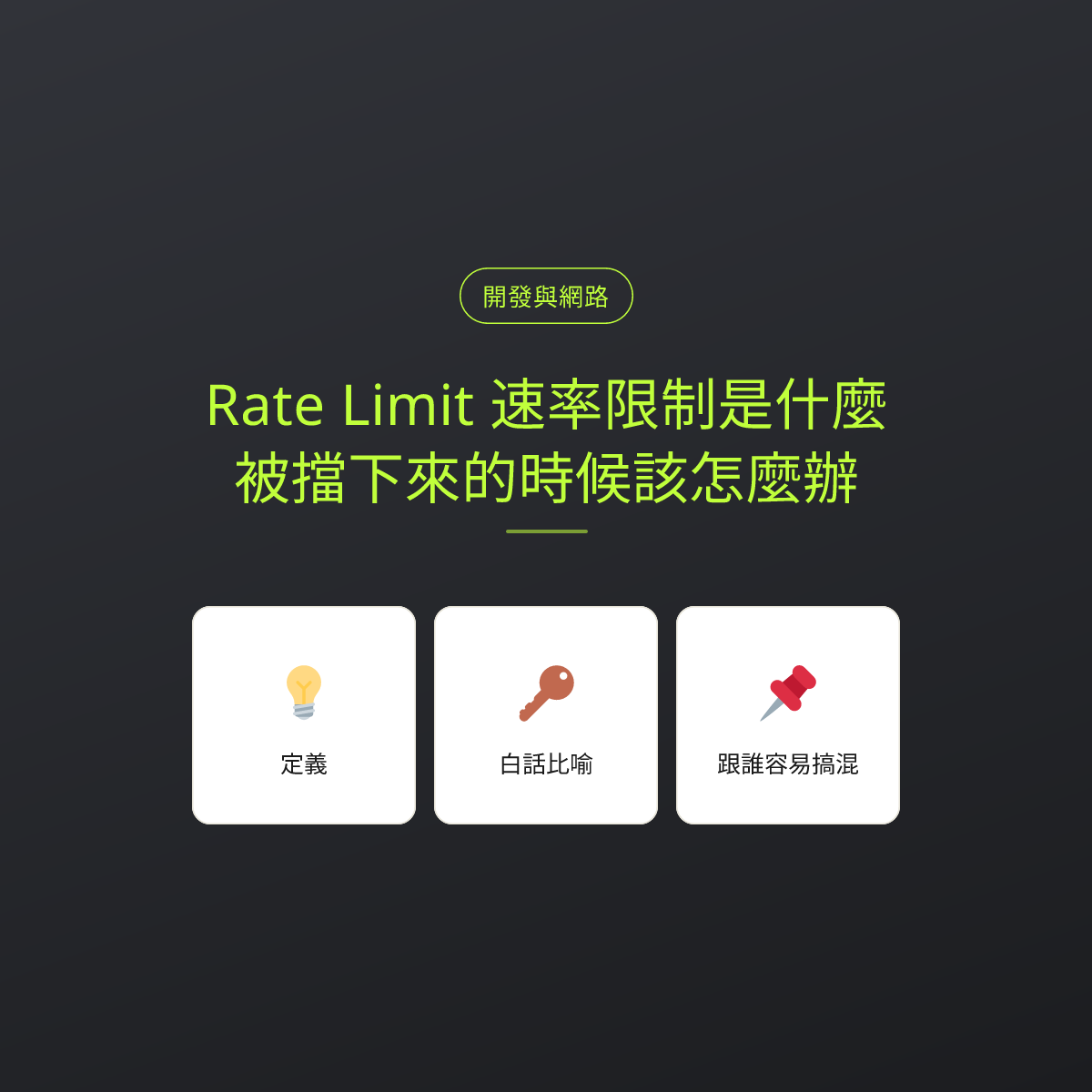 Rate Limit 速率限制是什麼？被擋下來的時候該怎麼辦：文章重點卡